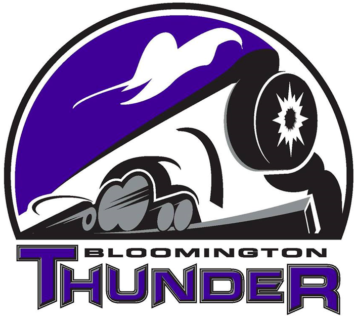 Bloomington Thunder 2013 14 Primary Logo iron on paper